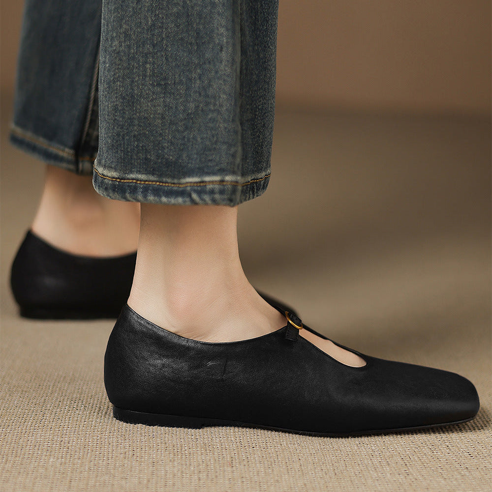 Lucille | High-Vamp Mary Jane Flat