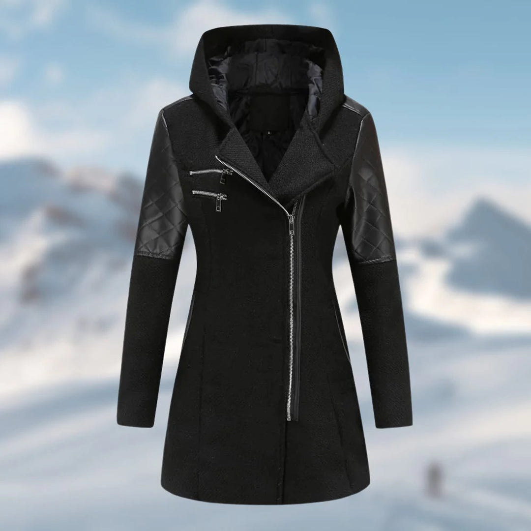 Women's Long Winter Coat with Hood