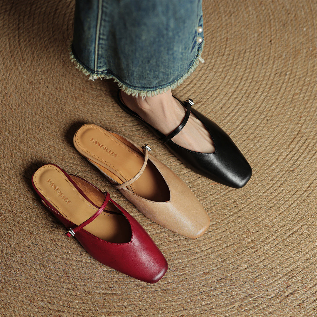 Miral Genuine Leather Mules