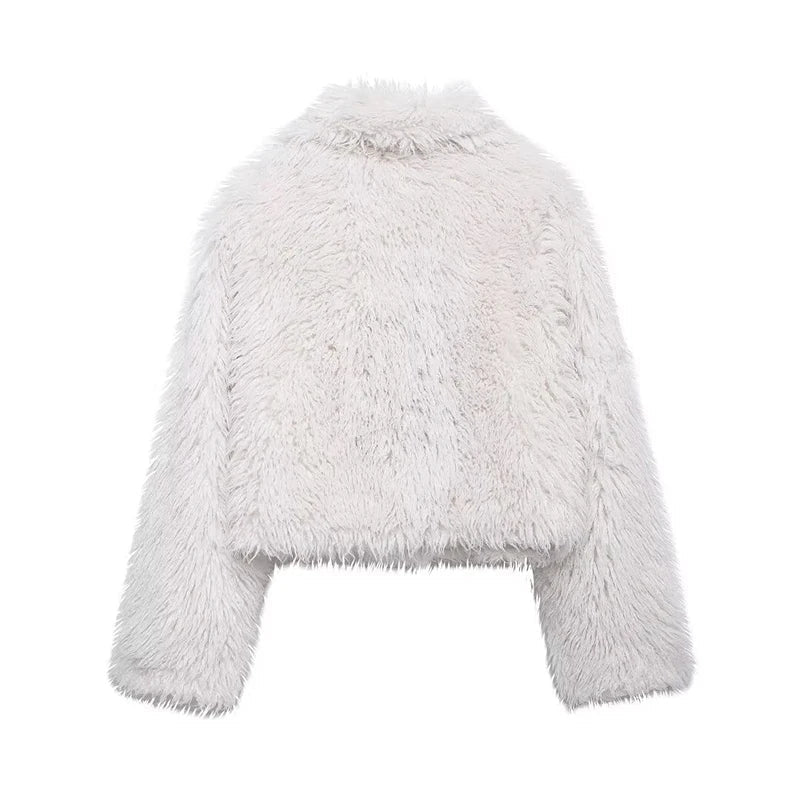 LUNA Soft Fur Effect Down Jacket