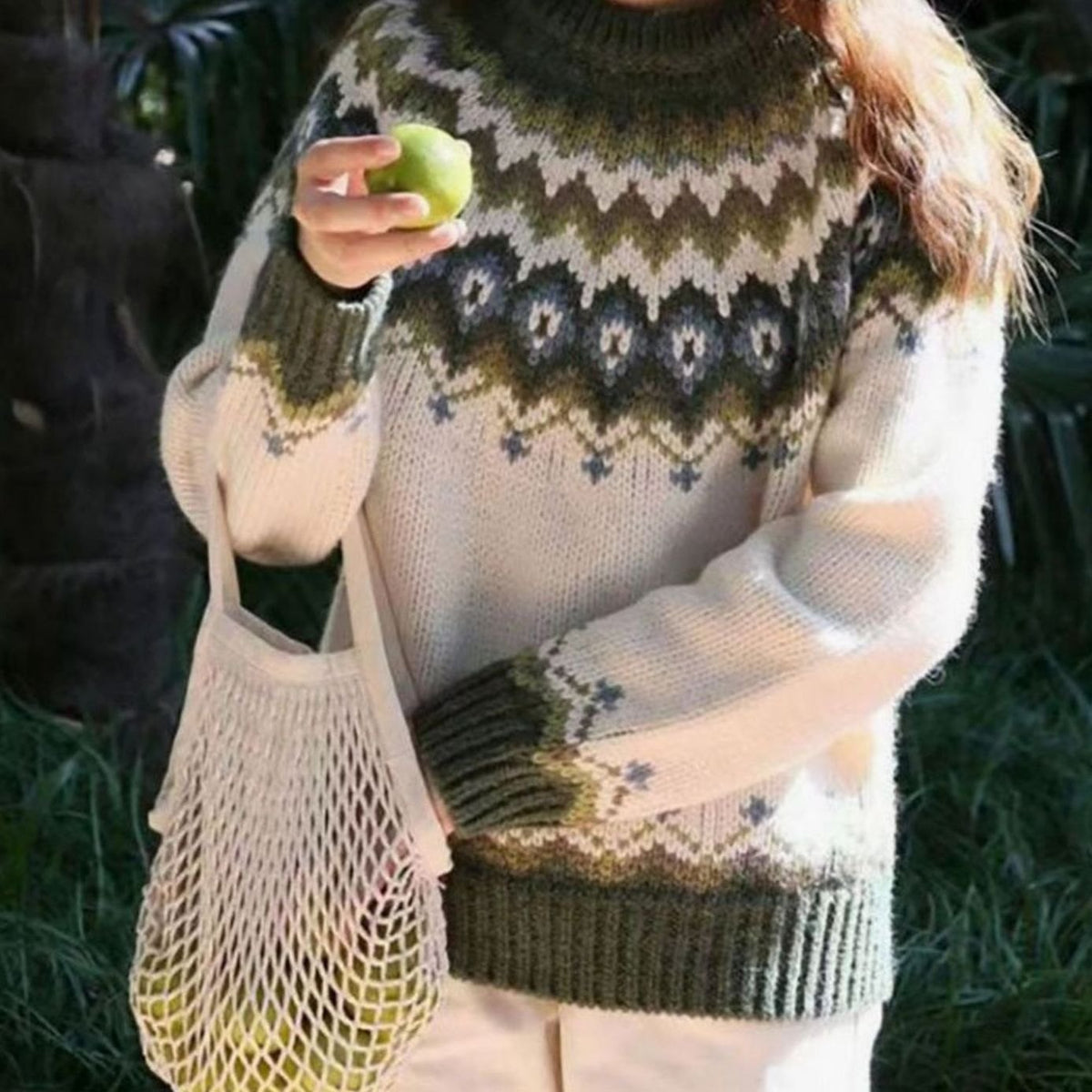 Emma | Women's Crew-Neck Long-Sleeve Oversized Sweater