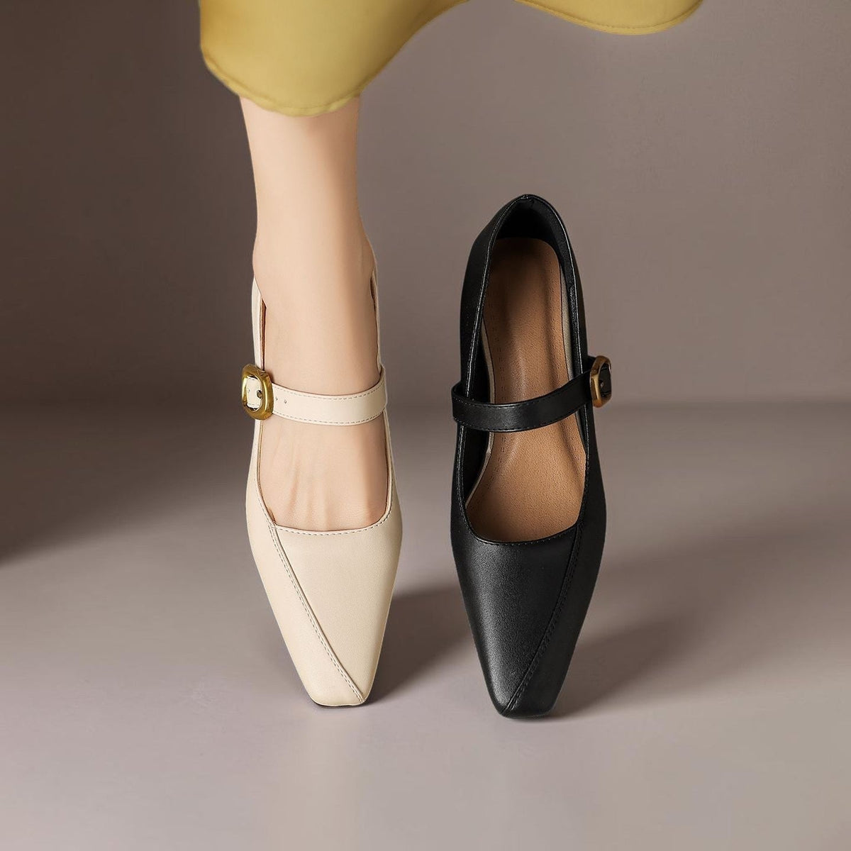 Joanna | Paneled Mary Jane Heel