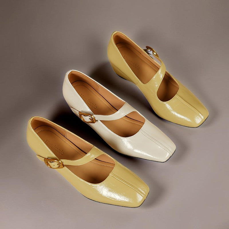 Alexandra | Genuine Leather Mary Jane Heels