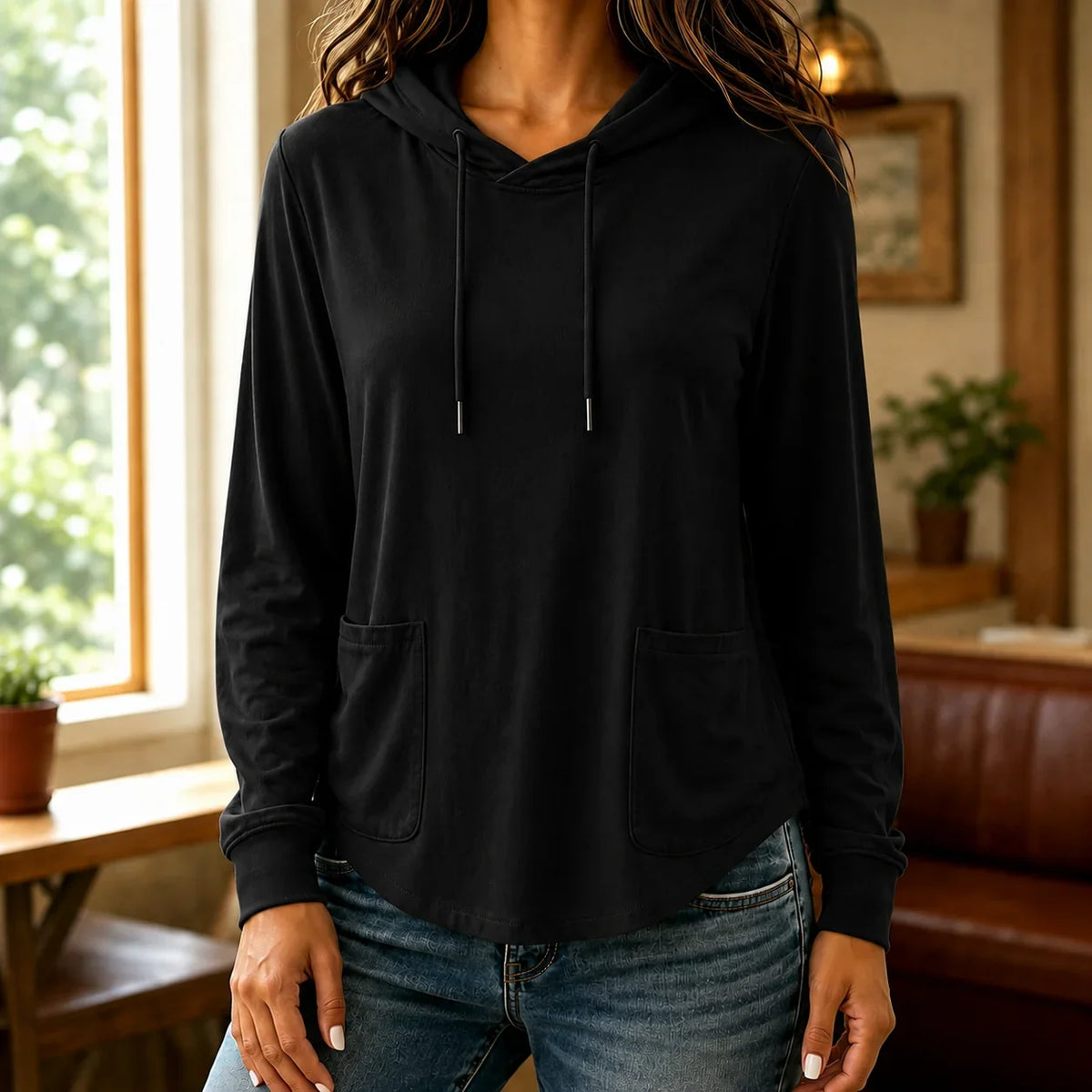 Women's Hoodie | Drawstring Long Sleeve Pocket