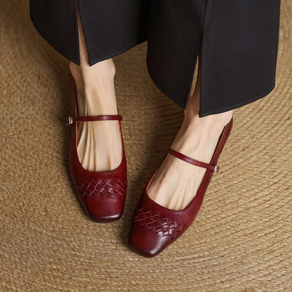 Estelle | Square-Toe Mary Jane Flat