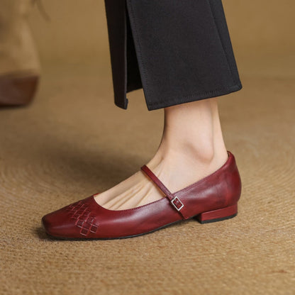 Estelle | Square-Toe Mary Jane Flat