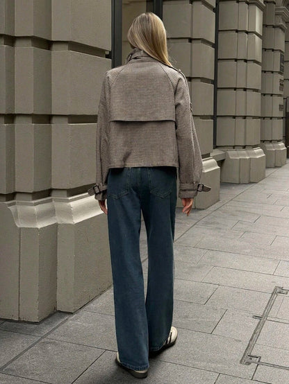 HAVEN Houndstooth tweed jacket