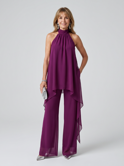 Bearim | Halter Neck Asymmetric Tunic Set