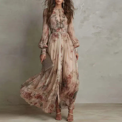 Amelie | Vintage Floral Maxi Dress