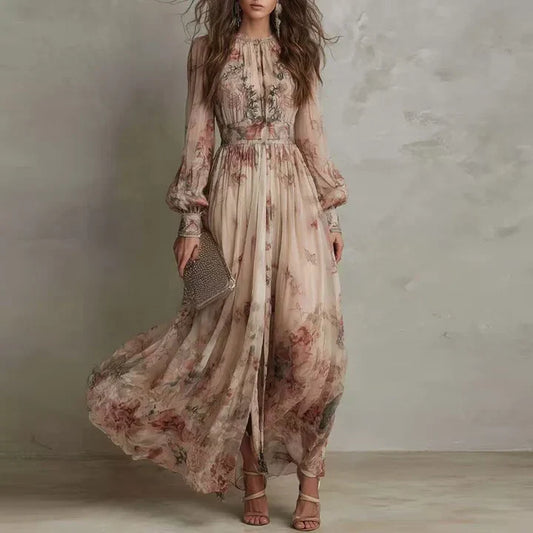 Amelie | Vintage Floral Maxi Dress