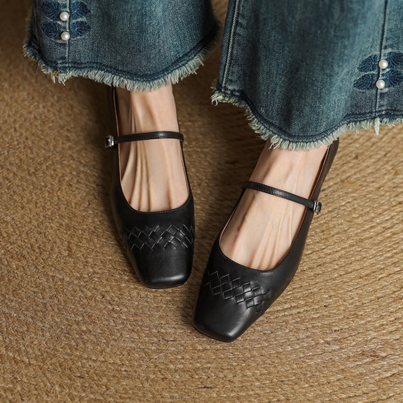 Estelle | Square-Toe Mary Jane Flat