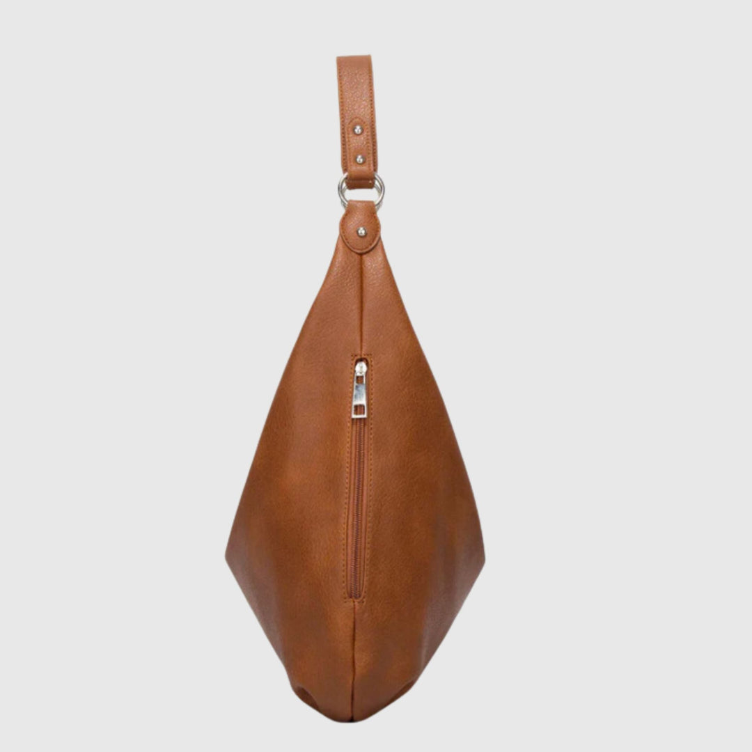 AMALFI CHARM Gray Leather Bag