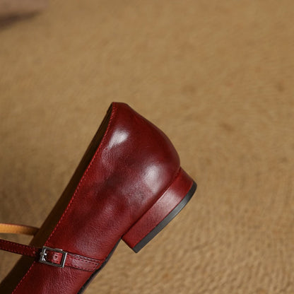 Estelle | Square-Toe Mary Jane Flat