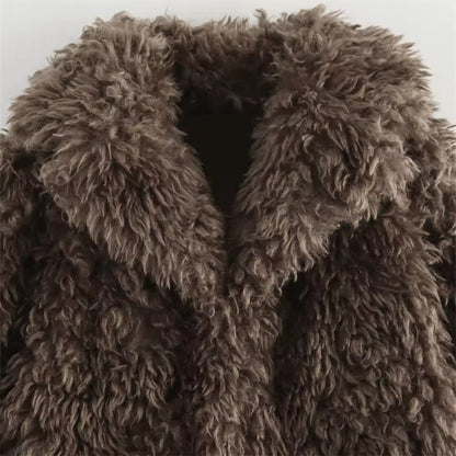 MOCHA Faux Fur Jacket