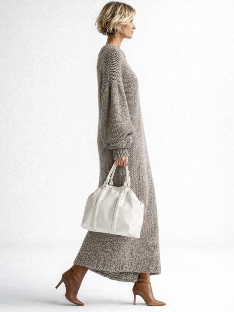 Grace | Cozy Oversized Chunky Knit Fall Maxi Dress
