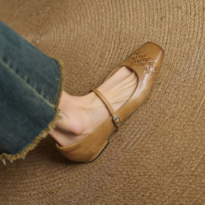 Estelle | Square-Toe Mary Jane Flat
