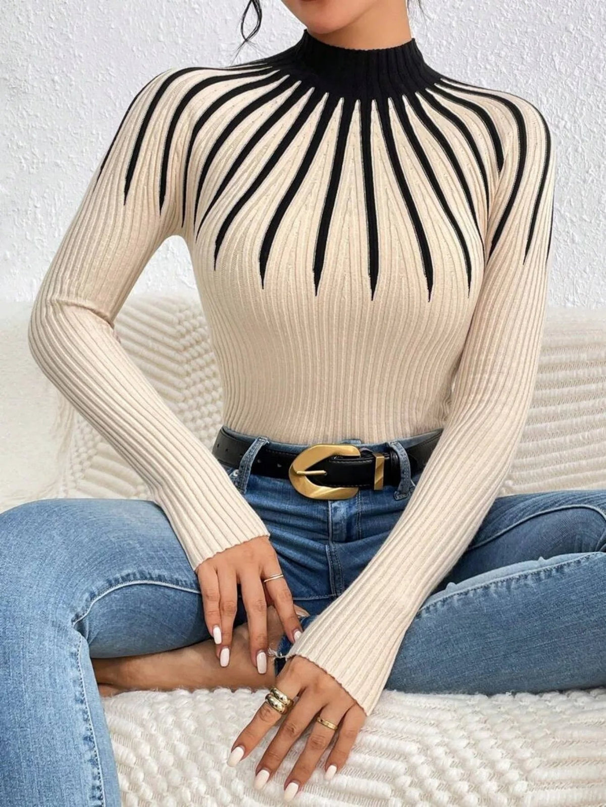 Aurora Flare Knit Sweater