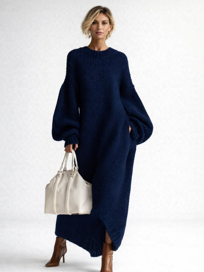 Grace | Cozy Oversized Chunky Knit Fall Maxi Dress