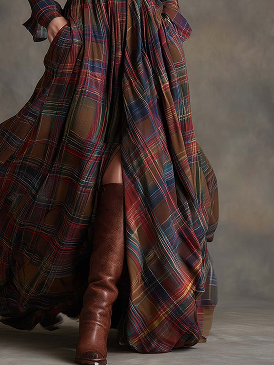 Laura | Classic Belted Button-Up Shirt Dress