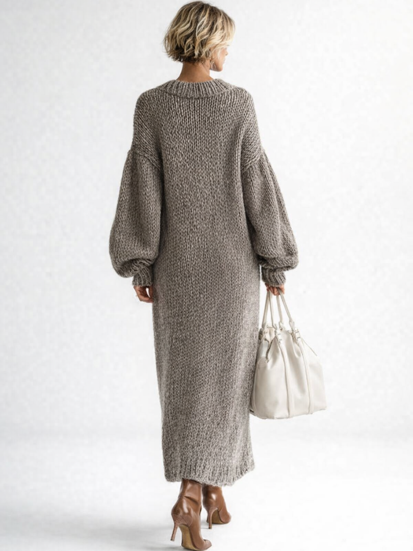 Grace | Cozy Oversized Chunky Knit Fall Maxi Dress
