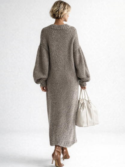 Grace | Cozy Oversized Chunky Knit Fall Maxi Dress