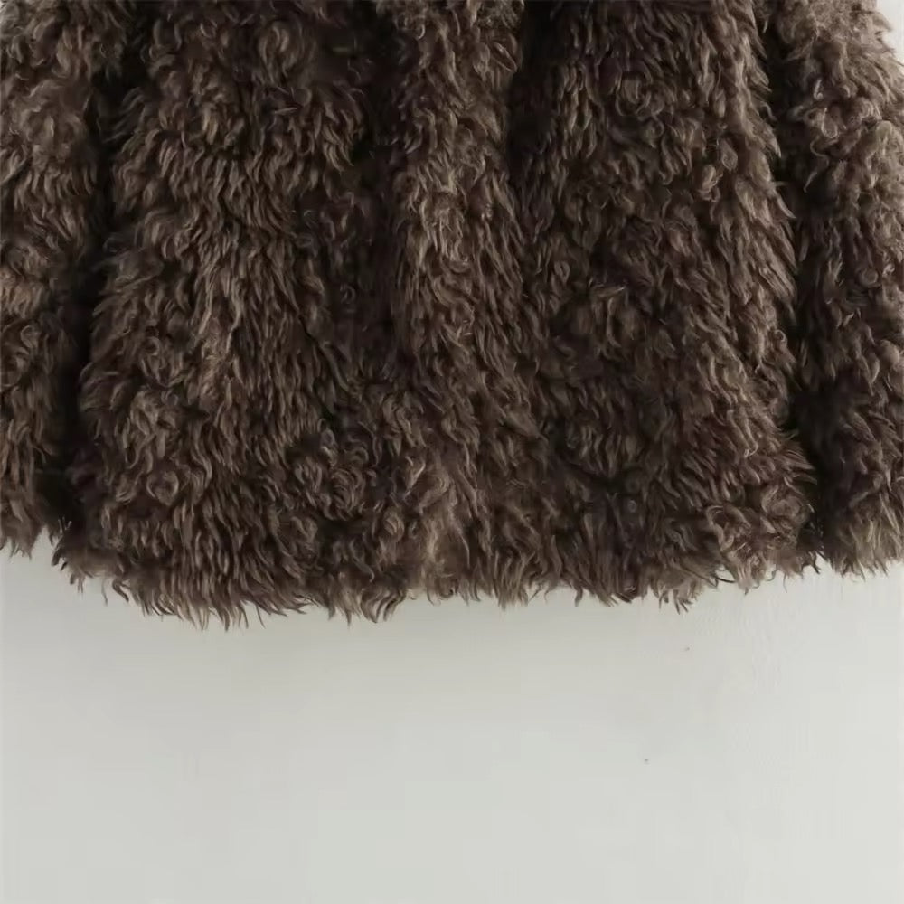 MOCHA Faux Fur Jacket