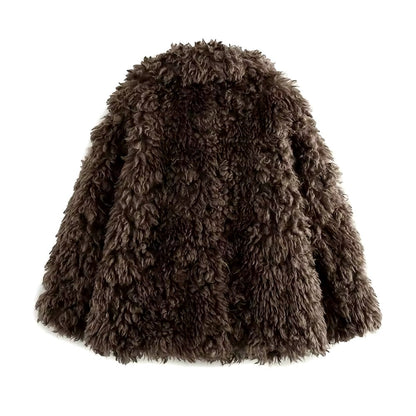 MOCHA Faux Fur Jacket