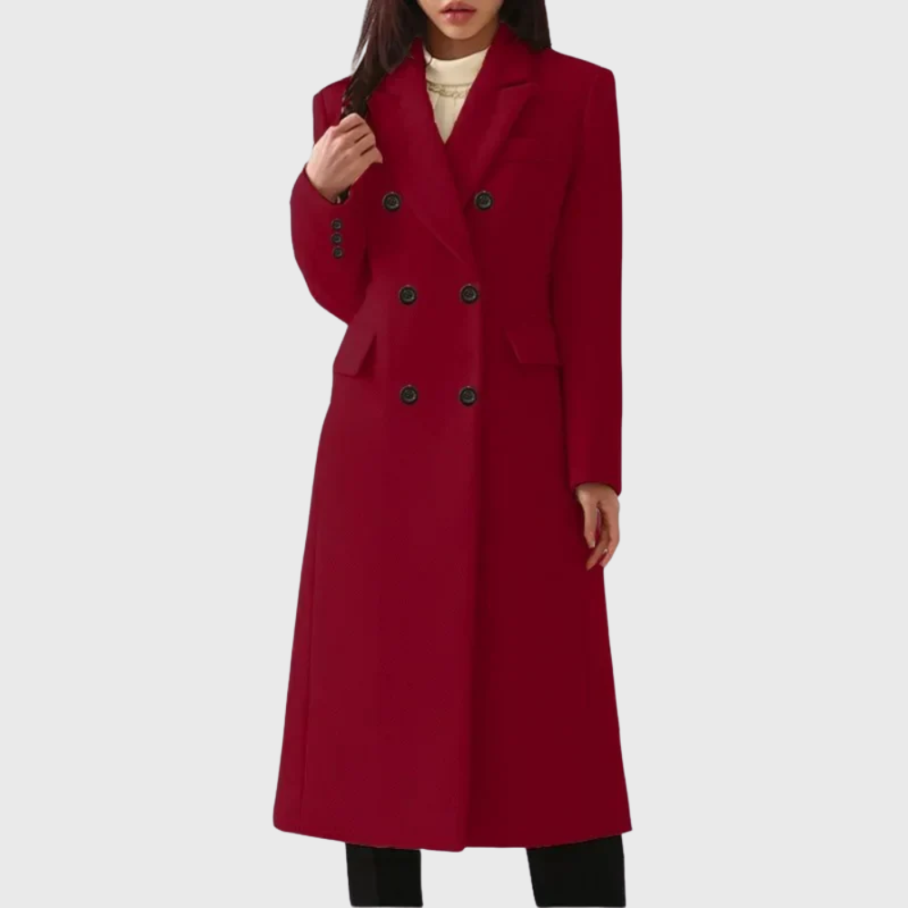 Camille | Timeless Tailored Wool-Blend Coat