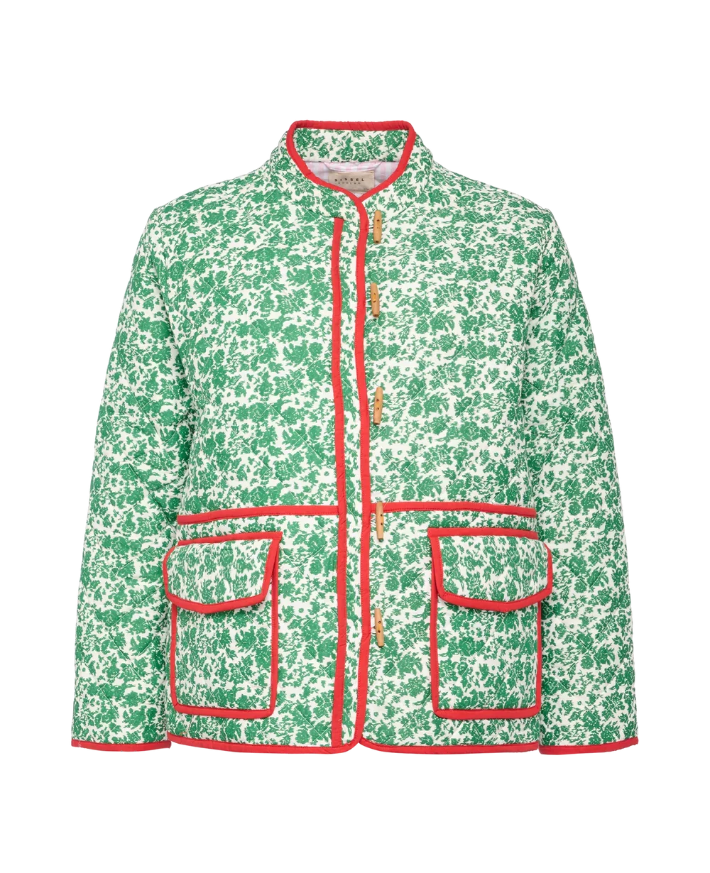 AMY'S Floran Print Patchwork Jacket