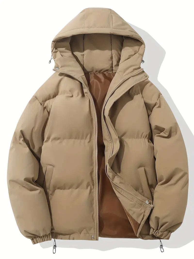 Women's Padded Winter Puffer Jacket with Hood
