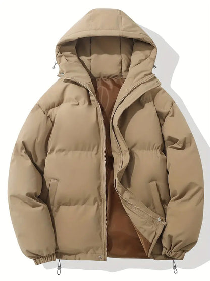 Women's Padded Winter Puffer Jacket with Hood