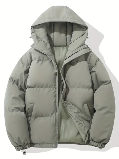 Women's Padded Winter Puffer Jacket with Hood