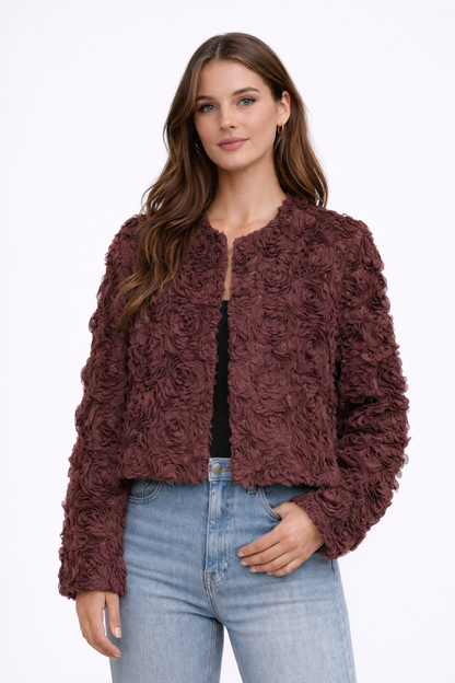 PETAL Floral Short Coat