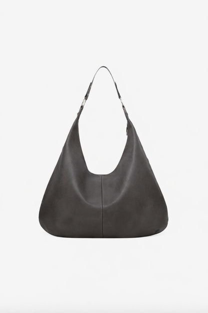 AMALFI CHARM Gray Leather Bag