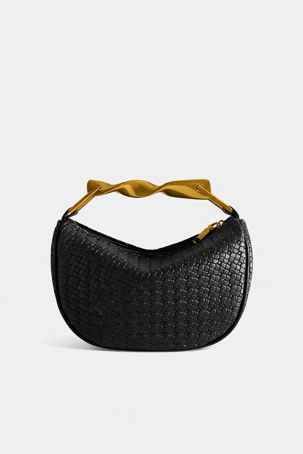 STRUXA Structured PU Leather Shoulder Bag