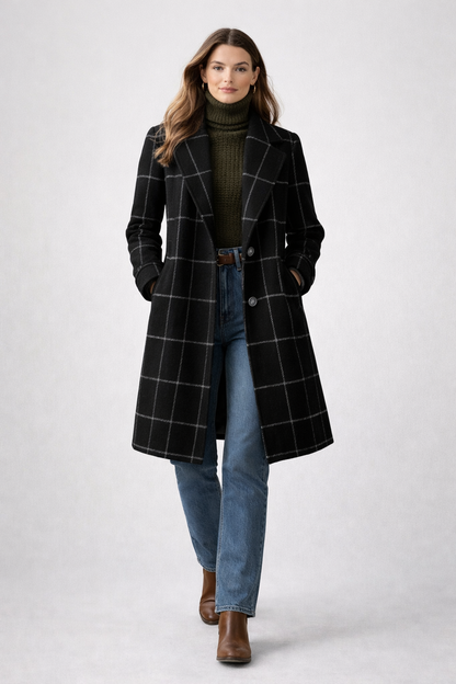 CATELIA Plaid Winter Coat