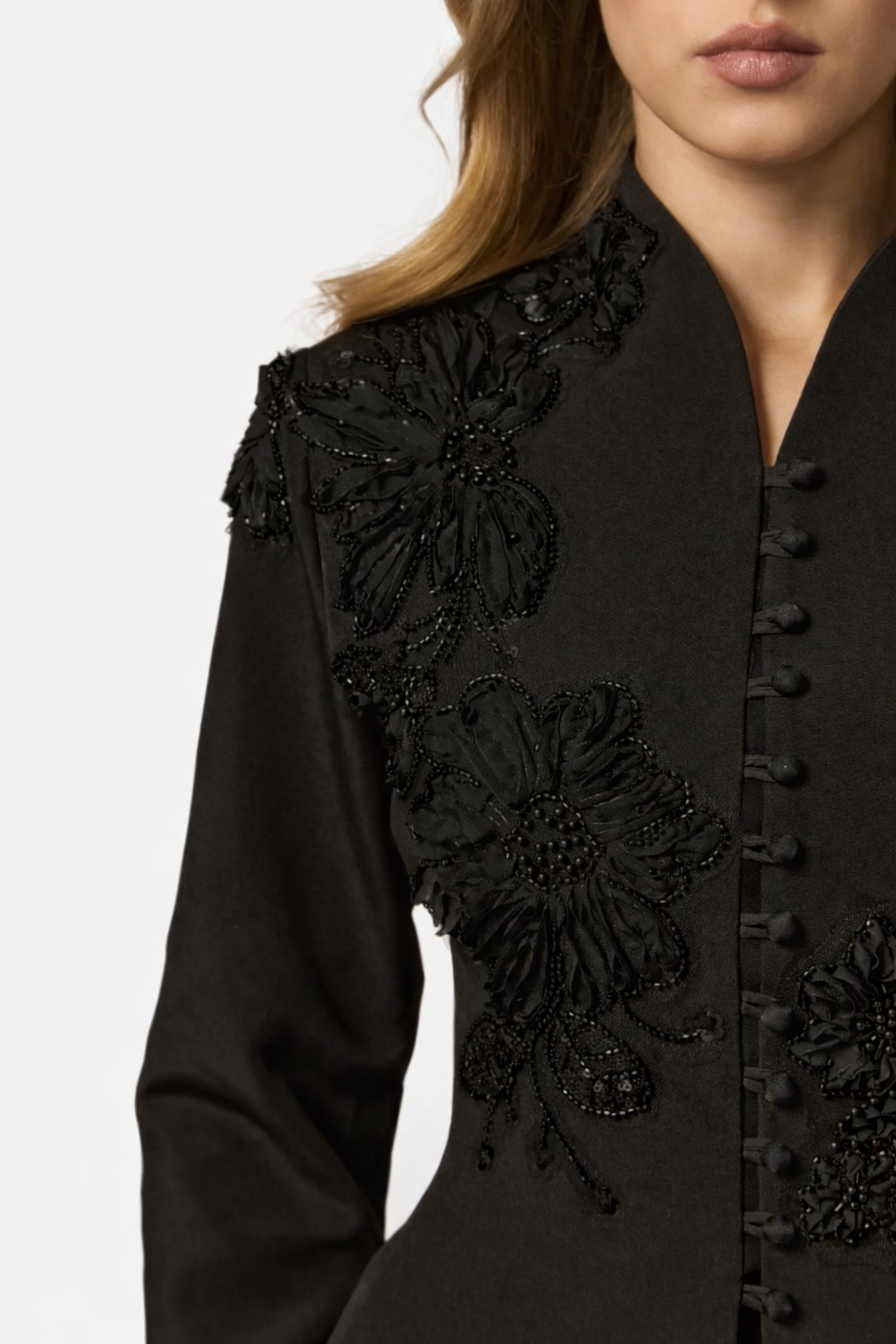 GRACEFUL ARRIVAL Lace Jacket & Pleated Skirt Set