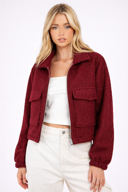 TEDDY JACKET Zip waist jacket