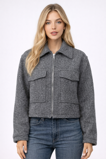 TEDDY JACKET Zip waist jacket