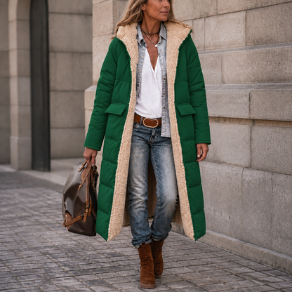 Riley – Reversible Hooded Long Winter Coat