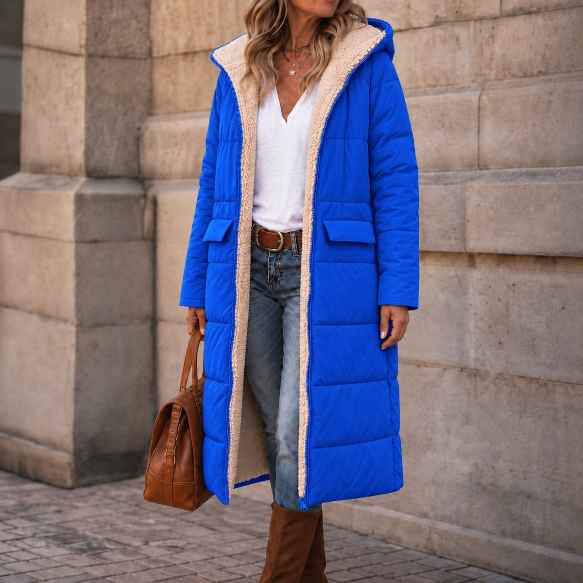 Riley – Reversible Hooded Long Winter Coat
