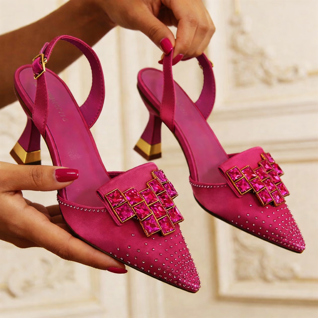 Claudia Gem Kitten Heels