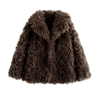 MOCHA Faux Fur Jacket