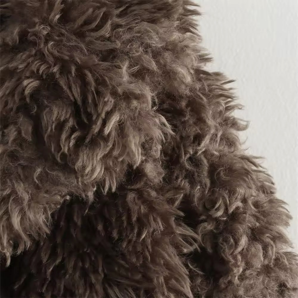 MOCHA Faux Fur Jacket
