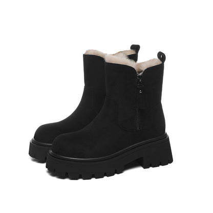 ARLOSA Winter Ankle Boots Black