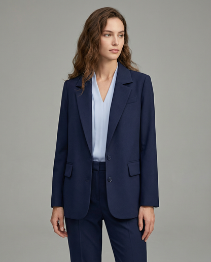 Women's Blazer – Tailored Loose Fit for Effortless Autumn Style