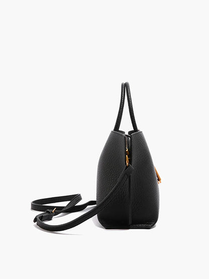 ZAYNIX Handle Textured Shoulder Bag