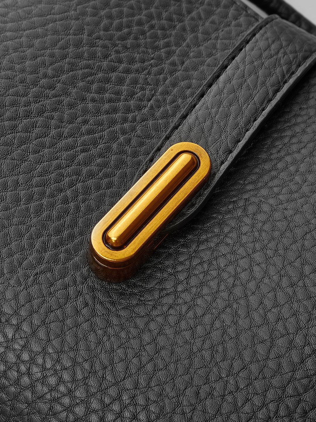 ZAYNIX Handle Textured Shoulder Bag