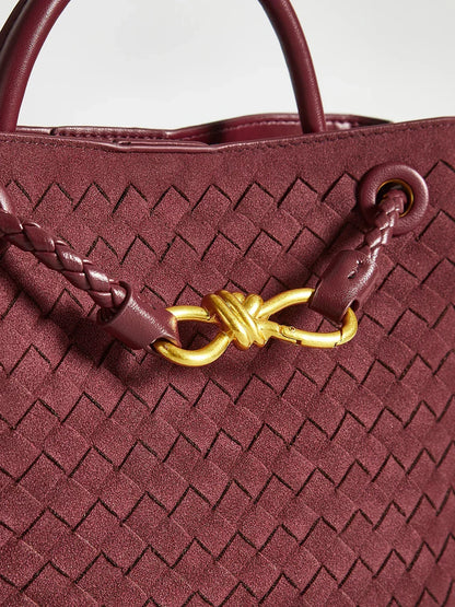 ÉLANE Always Chic Suede Woven Tote Bag