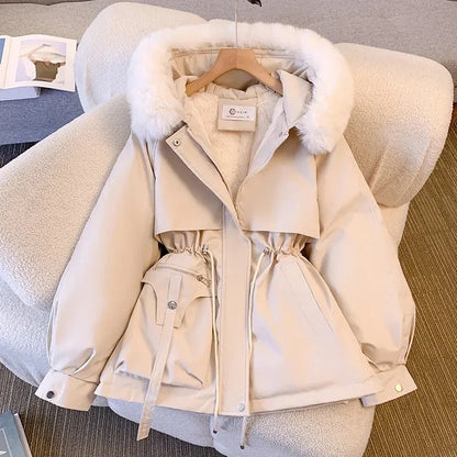 Brielle Fur Fleece Parka Jacket
